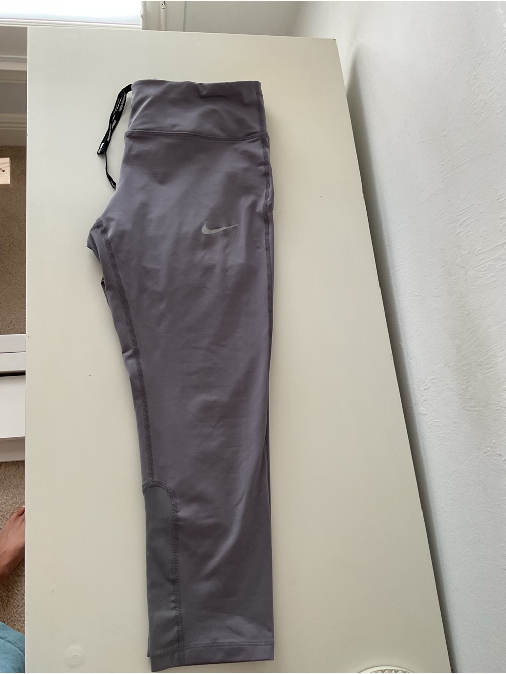 Nike Lavender-Gray High-Rise Leggings